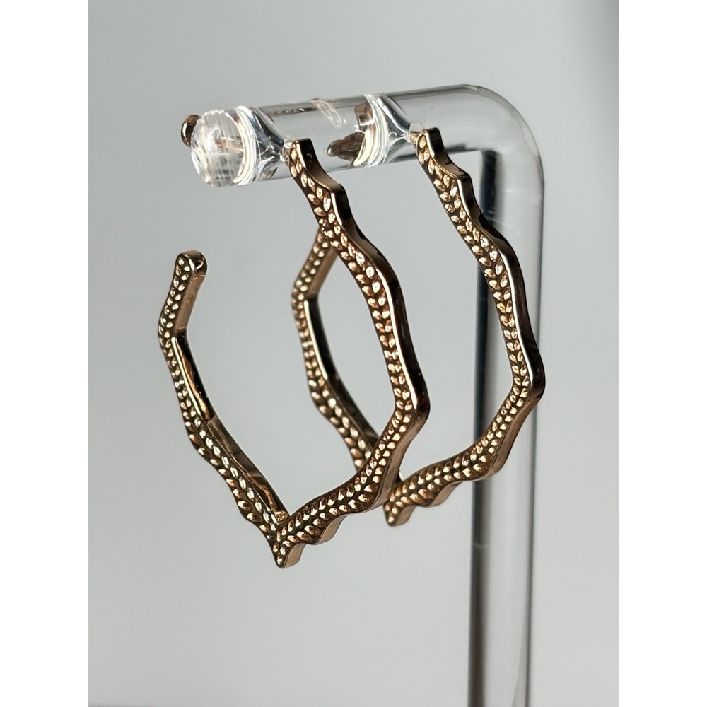 Kendra Scott Rose Gold Tone Miku Hoop Earrings